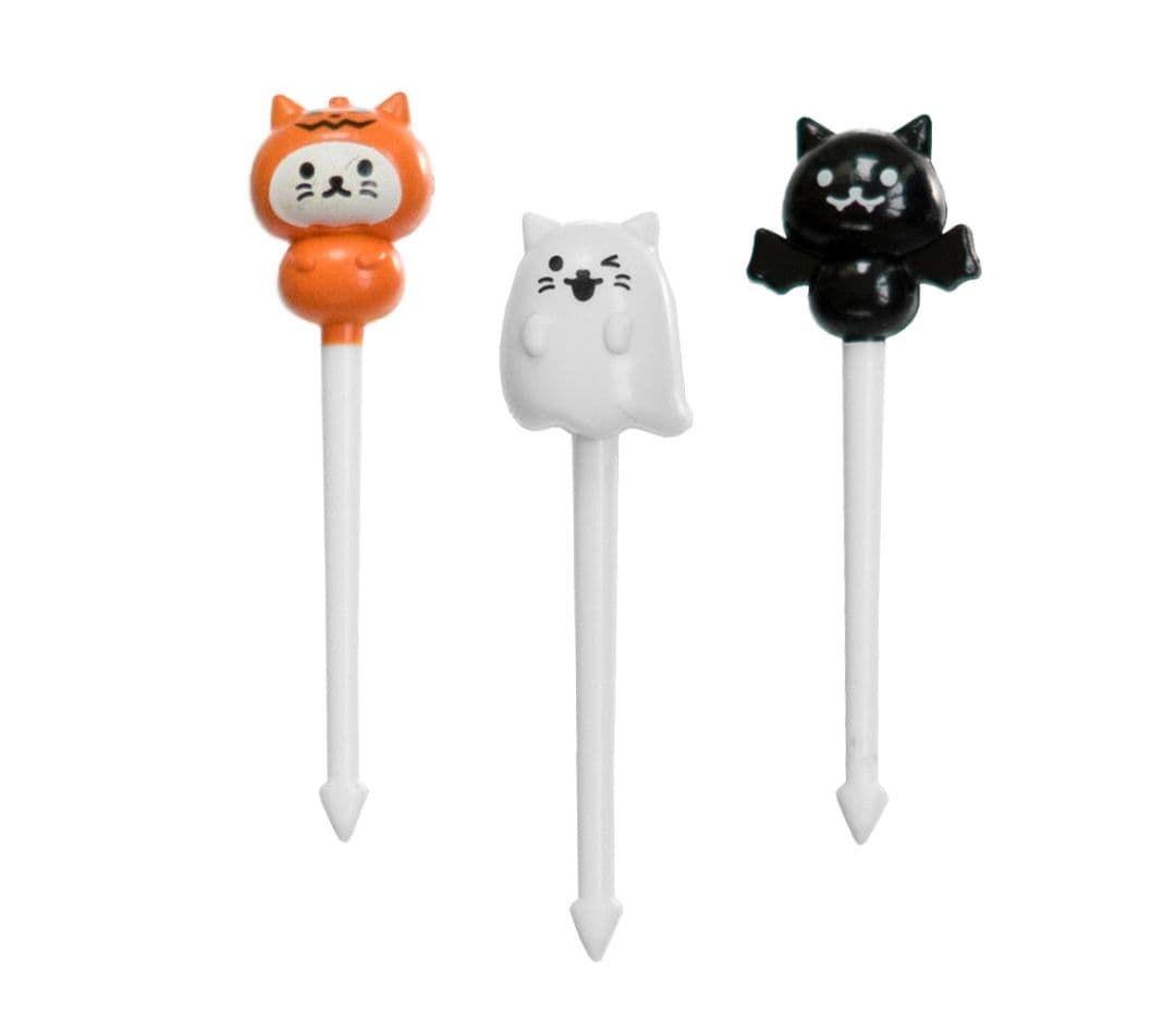 Food Picks Halloween Dressed Cats
