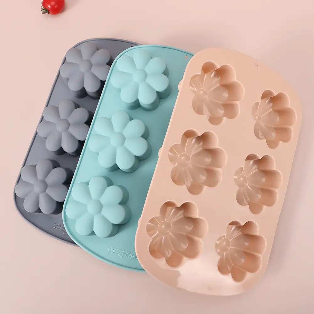 Φόρμα Σιλικόνης Muffins Flowers