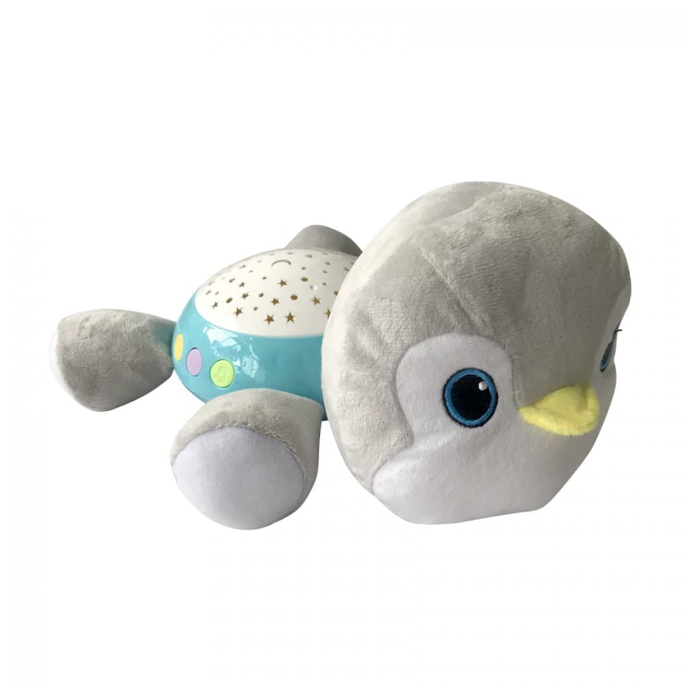 Night Light Penguin από Ύφασμα με Φως και Ήχους για Νεογέννητα