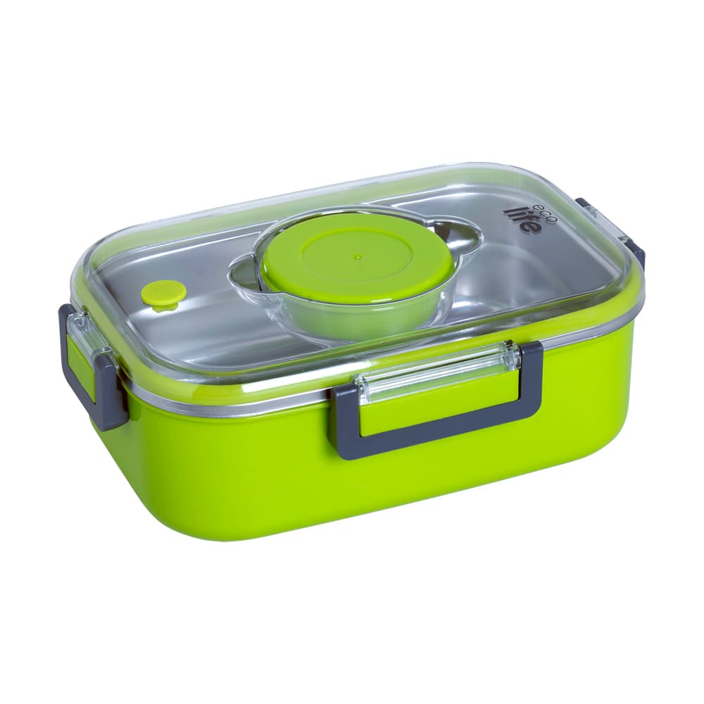 Ecolife Ορθογώνιο Φαγητοδοχείο 850ml - Πράσινο