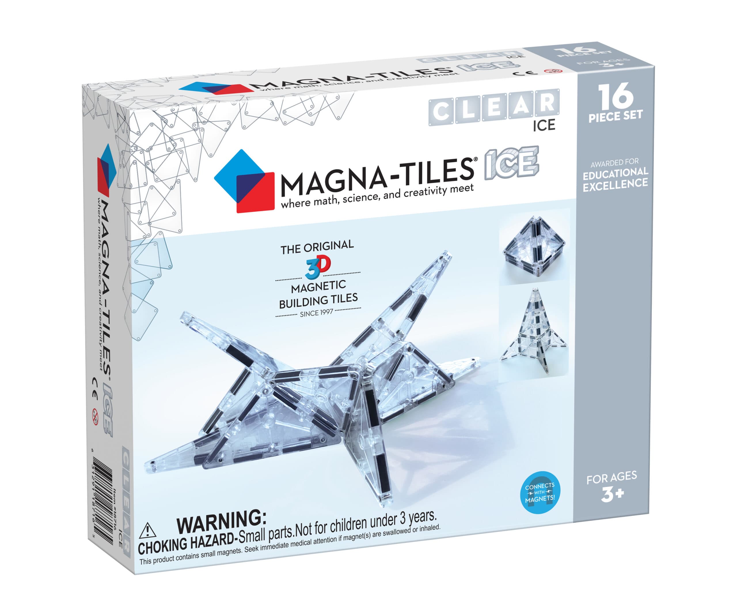 Μαγνητικό Παιχνίδι Κατασκευών Magna-Tiles ICE 16 Set