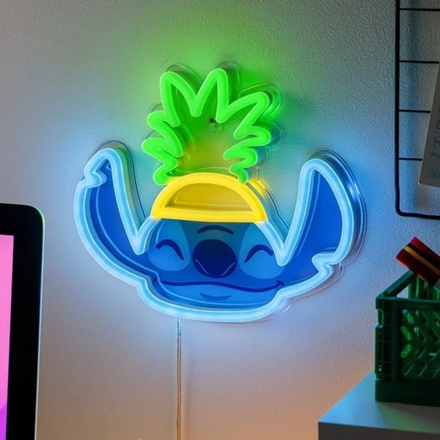 Φωτιστικό Τοίχου Disney Stitch Pineapple Wall Mountable LED Neon