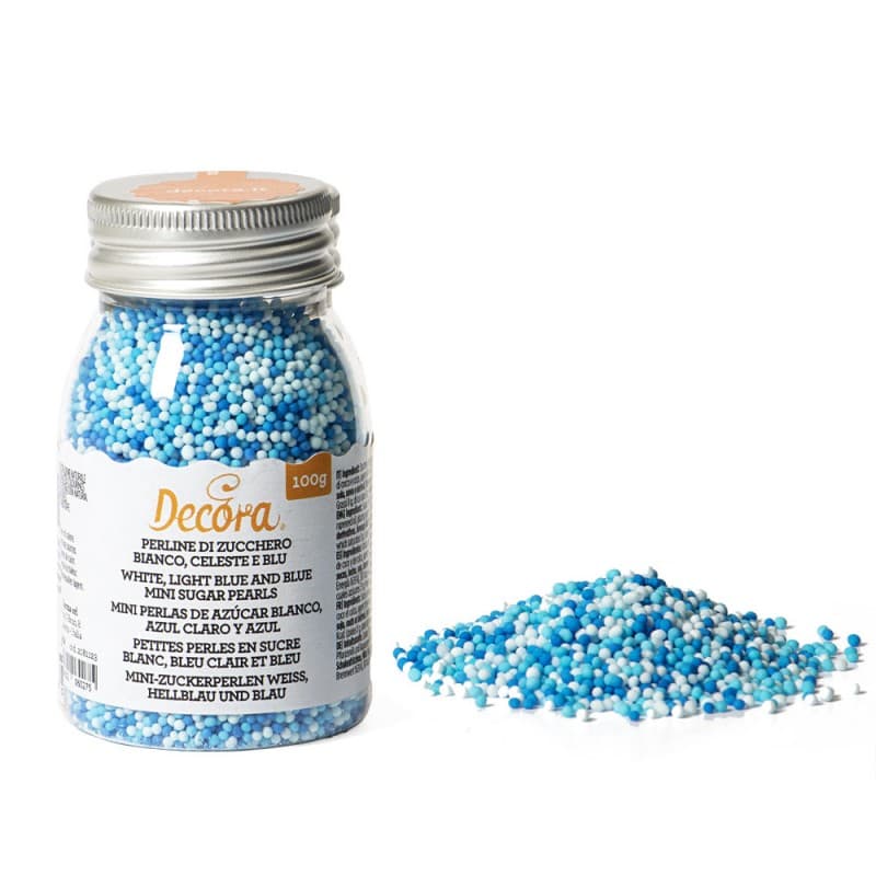 Κας Κας Μπίλιες 1.5mm Λευκό / Μπλε 100g