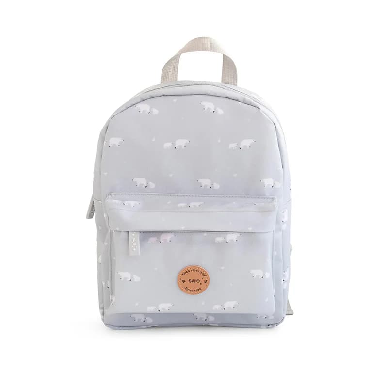 Τσάντα Νηπιαγωγείου Saro Polar Bear Γκρι 29x21x9cm