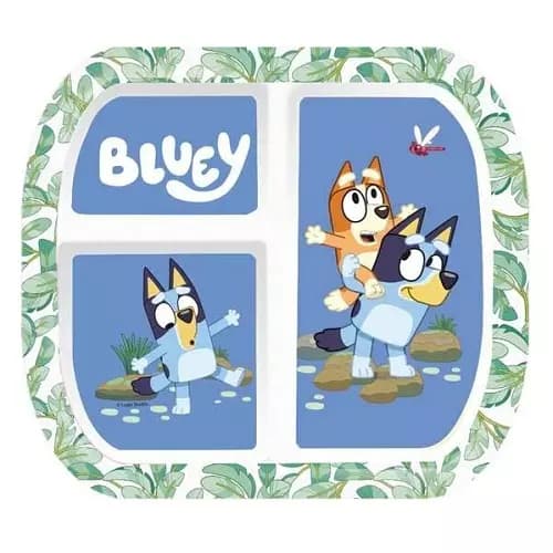 Πιάτο-Δίσκος με Χωρίσματα - BLUEY