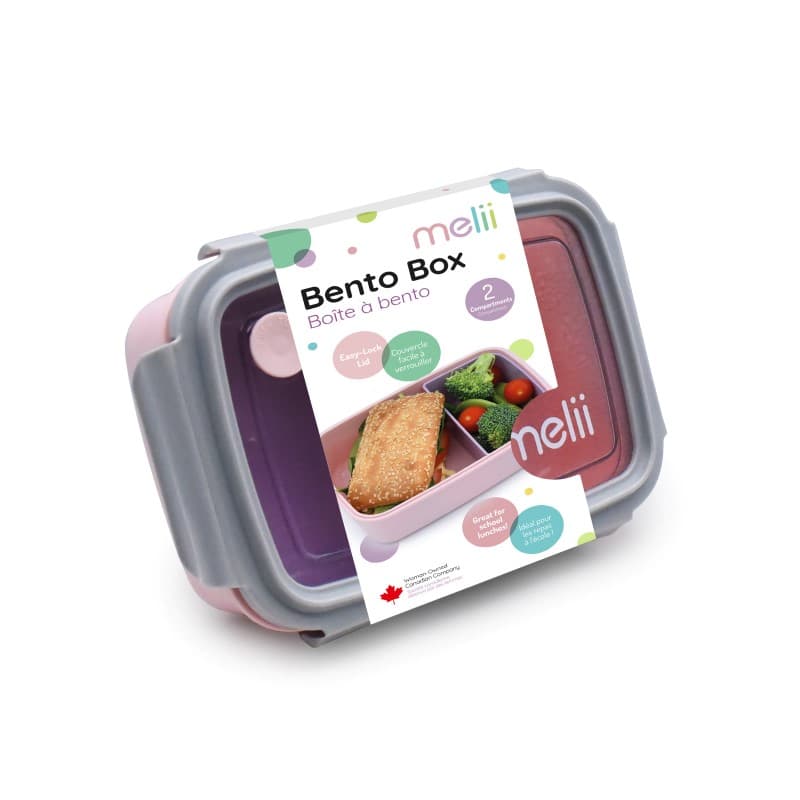 Melii – Bento 2 θέσεων 880ml Pink Purple