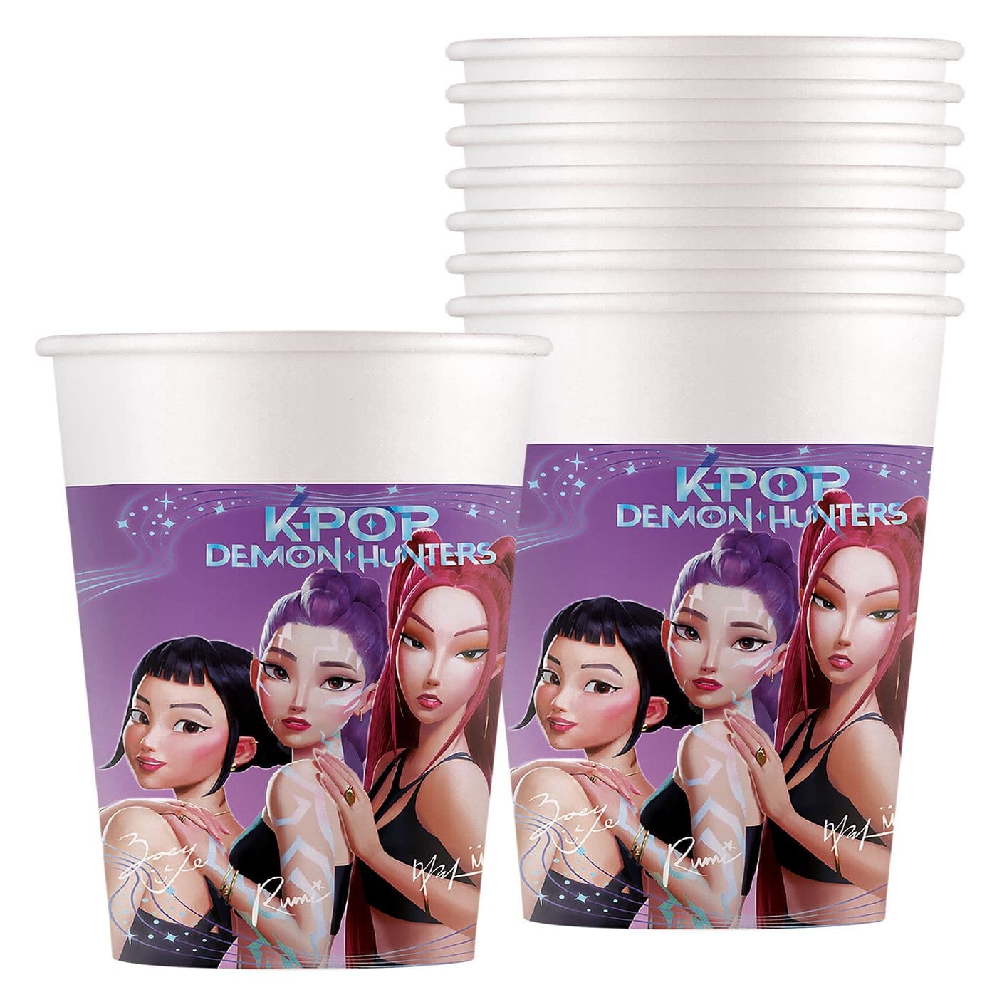 Ποτήρια Χάρτινα Πάρτυ K-POP Huntrix 8τεμ 200ml