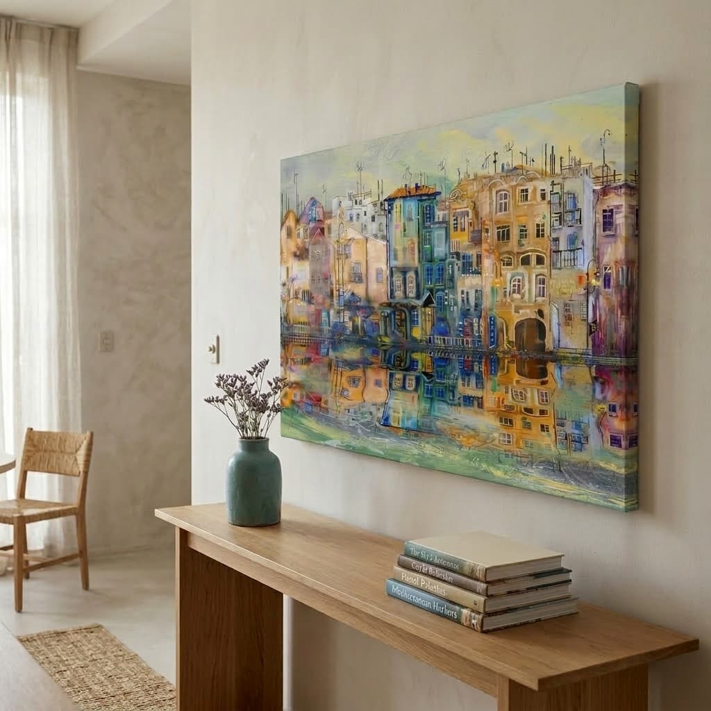 Πινακας σε καμβά COLOUR CITY