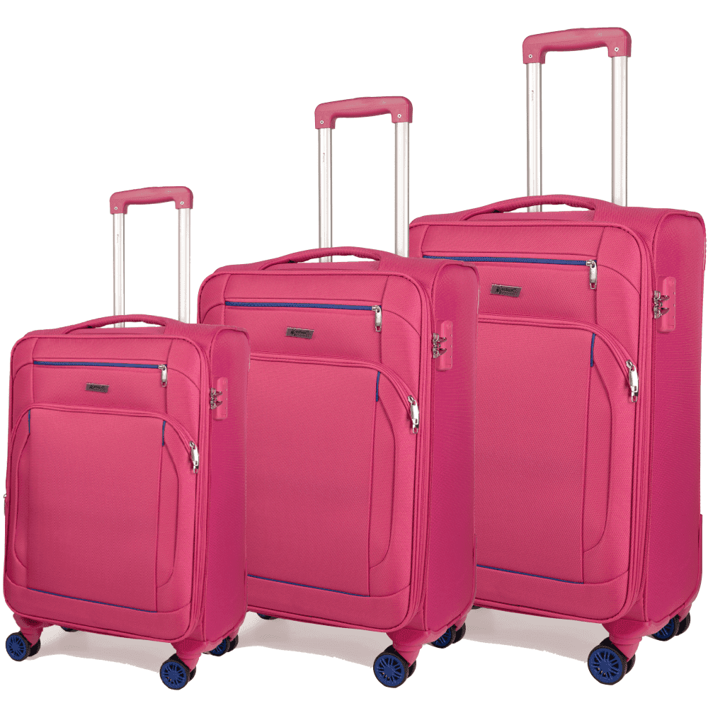 Βαλίτσες trolley (σετ 3 τεμαχίων) Cardinal 5000 Spectra 55x23x37 cm + 66x25x40 cm + 75x30x46 cm ροζ