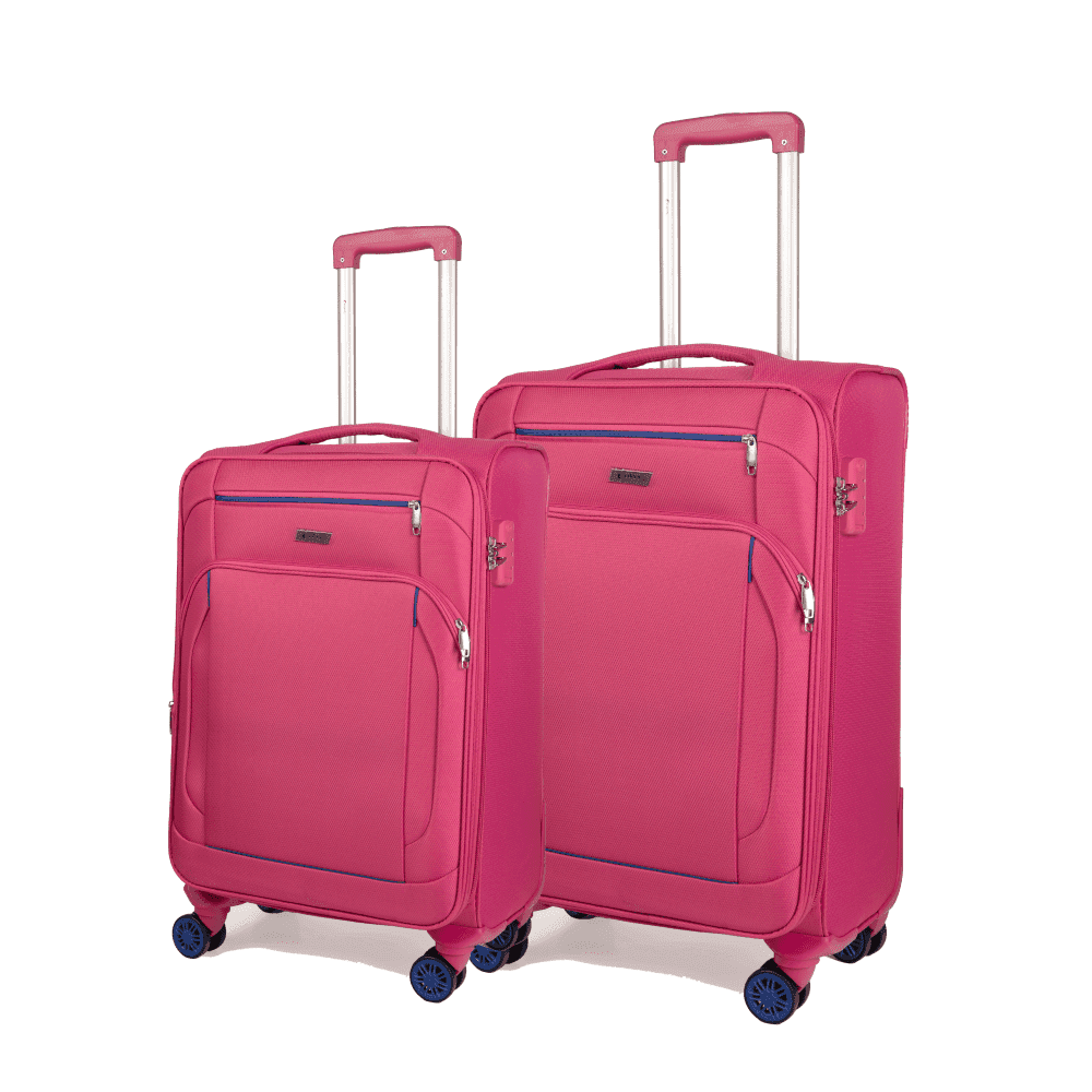 Βαλίτσα trolley Spectra Cardinal 5000 μικρή μεσαία 55x23x37 cm + 66x25x40 cm ροζ