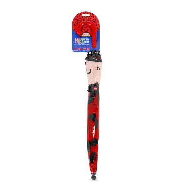 Ομπρέλα παιδική διάφανη Legami διαμέτρου 73 cm - Ladybug Dancin’ in the Rain