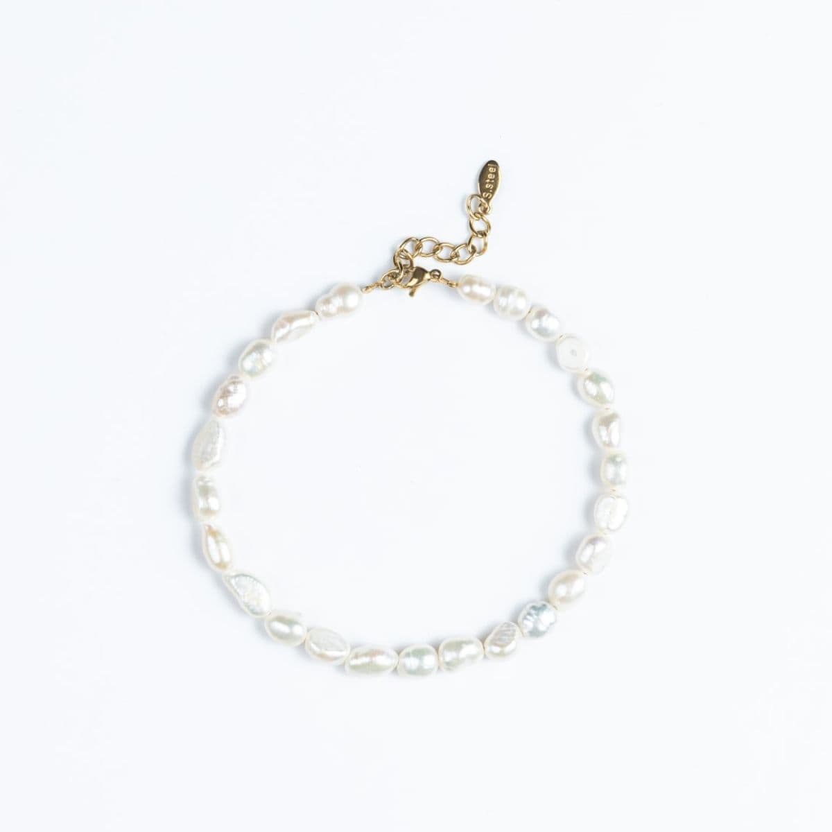 Anklet Cuoro με μαργαριτάρια