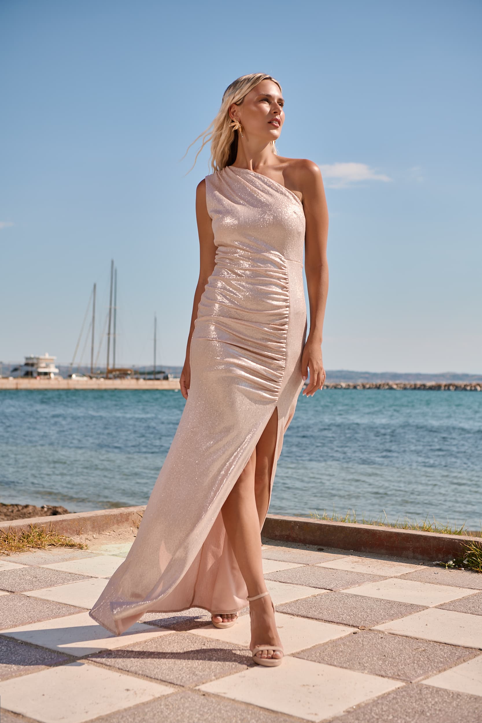 Marilia maxi Dress - Peach