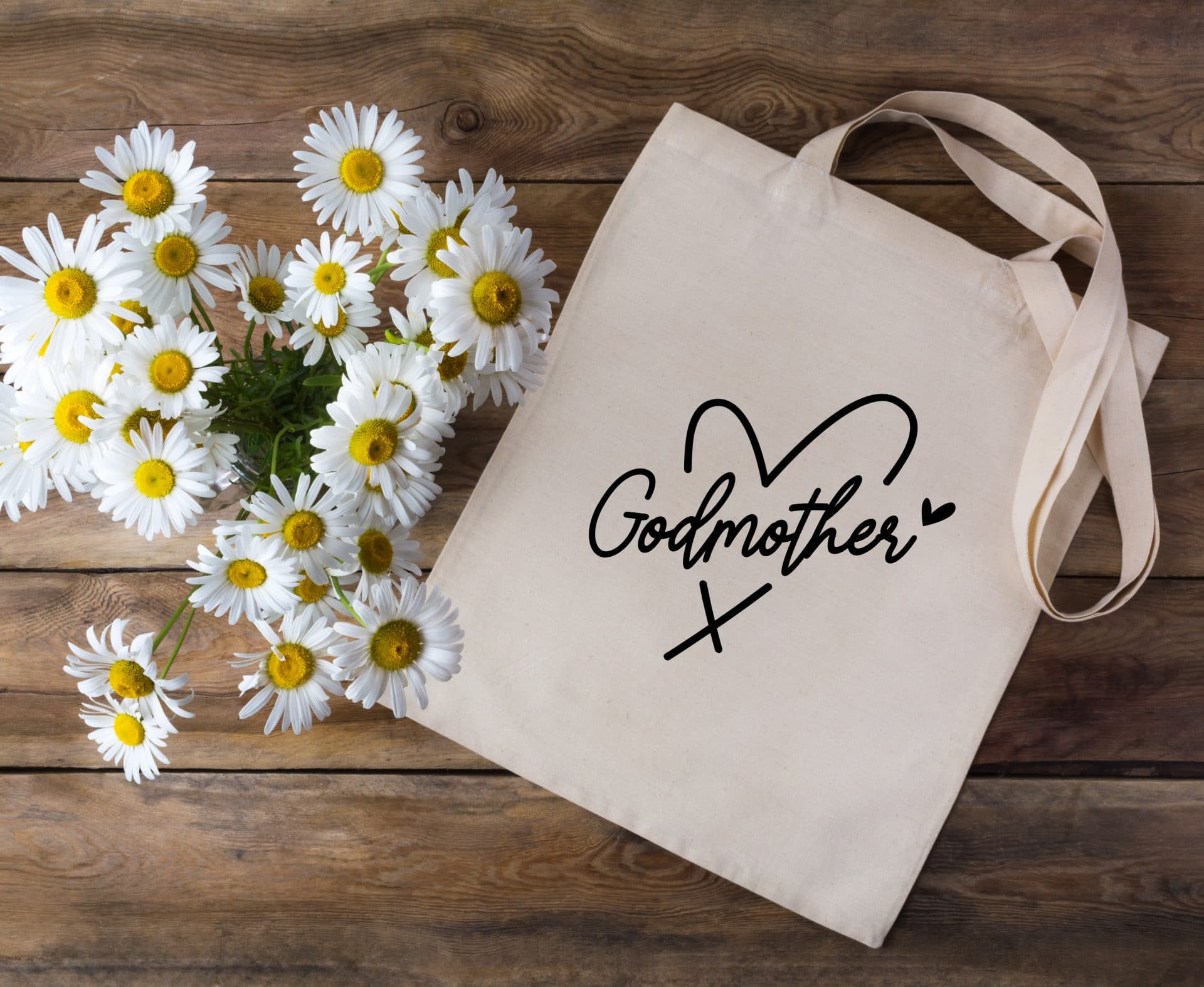Tote bag για τη νονά