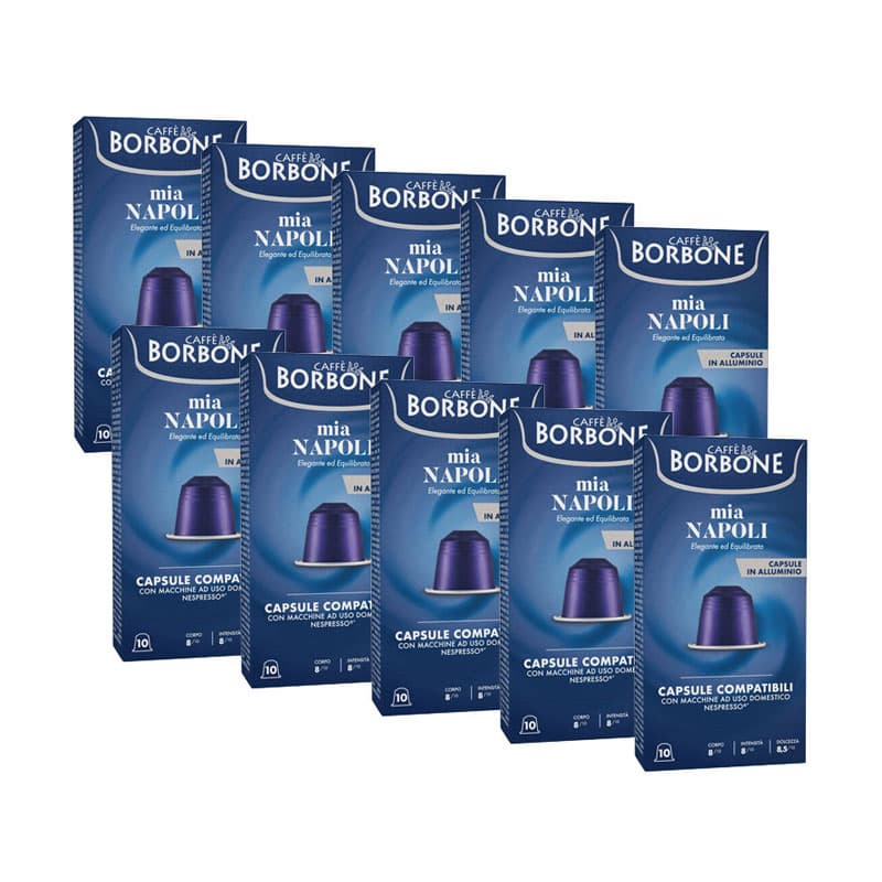 Borbone Napoli κάψουλες Nespresso αλουμινίου - 100 τεμ.