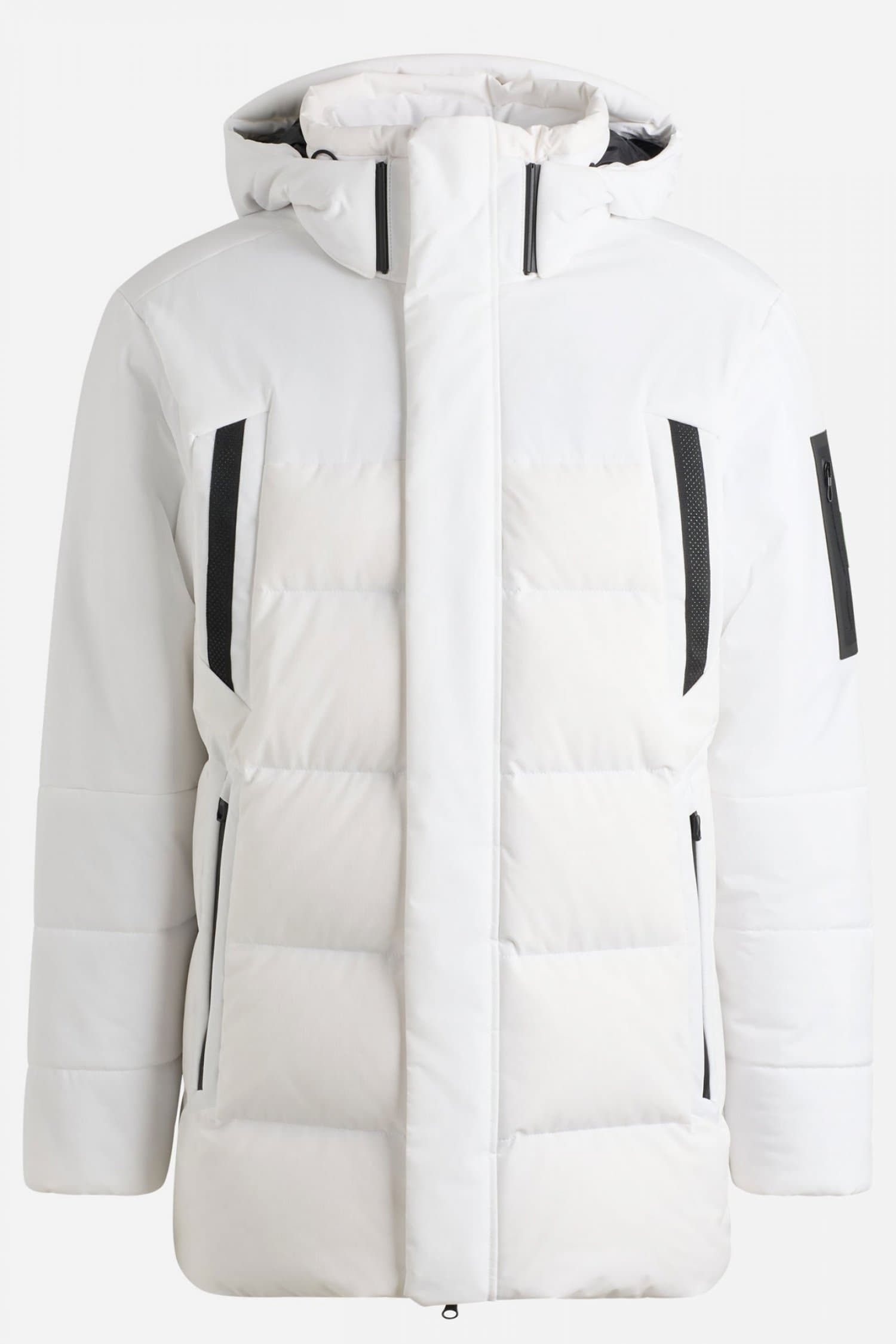 BOSS ATHLEISURE ΜΠΟΥΦΑΝ ΦΟΥΣΚΩΤΟ ΑΠΟΣΠΩΜΕΝΗ ΚΟΥΚΟΥΛΑ J HAVOC ΛΕΥΚΟ