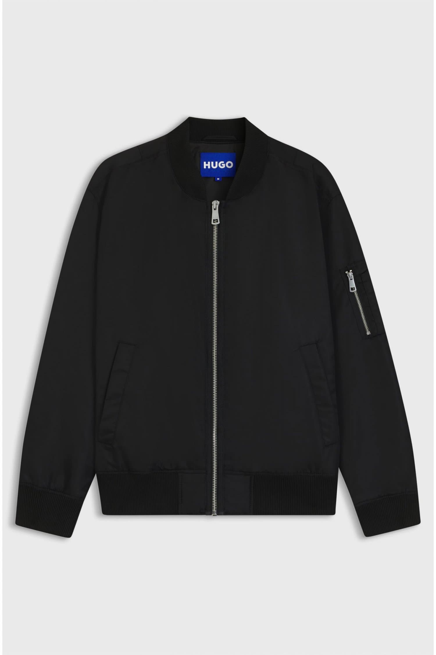 HUGO BLUE ΜΠΟΥΦΑΝ/JACKET BIERO2531 ΜΑΥΡΟ