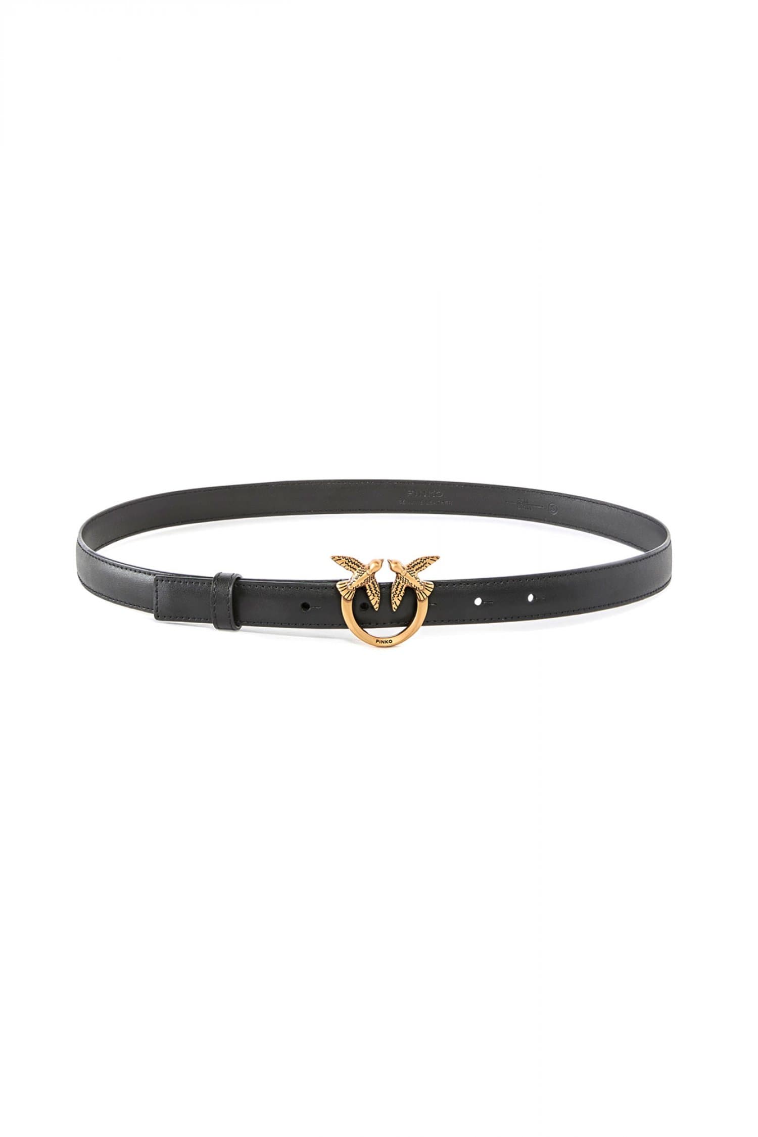 PINKO ΖΩΝΗ LOVE BERRY H2 BELT ΑΓΚΡΑΦΑ ΧΡΥΣΗ-ΜΑΥΡΟ