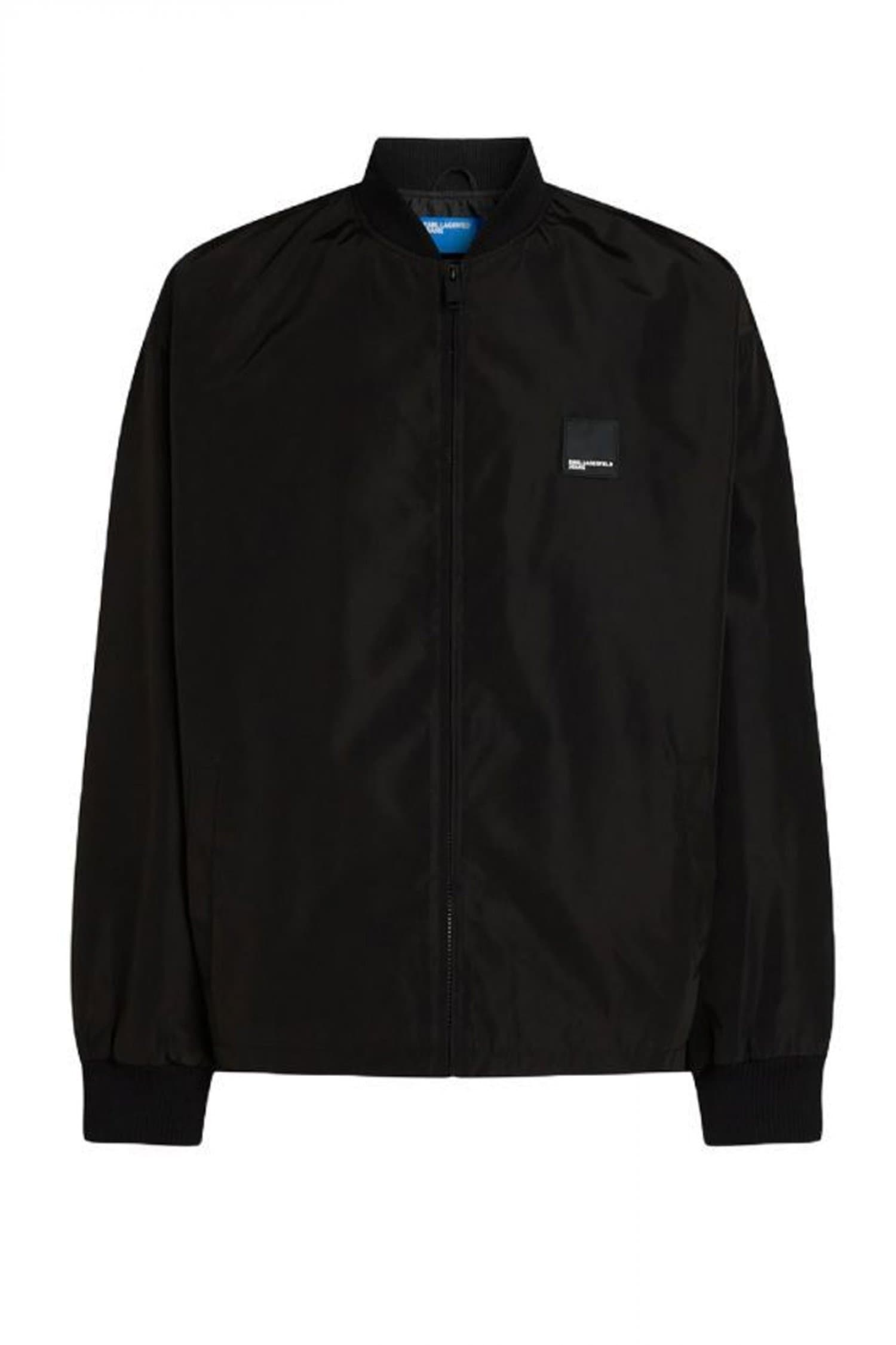 KARL LAGERFELD JEANS ΜΠΟΥΦΑΝ JACKET KLJ BOMBER ΜΑΥΡΟ