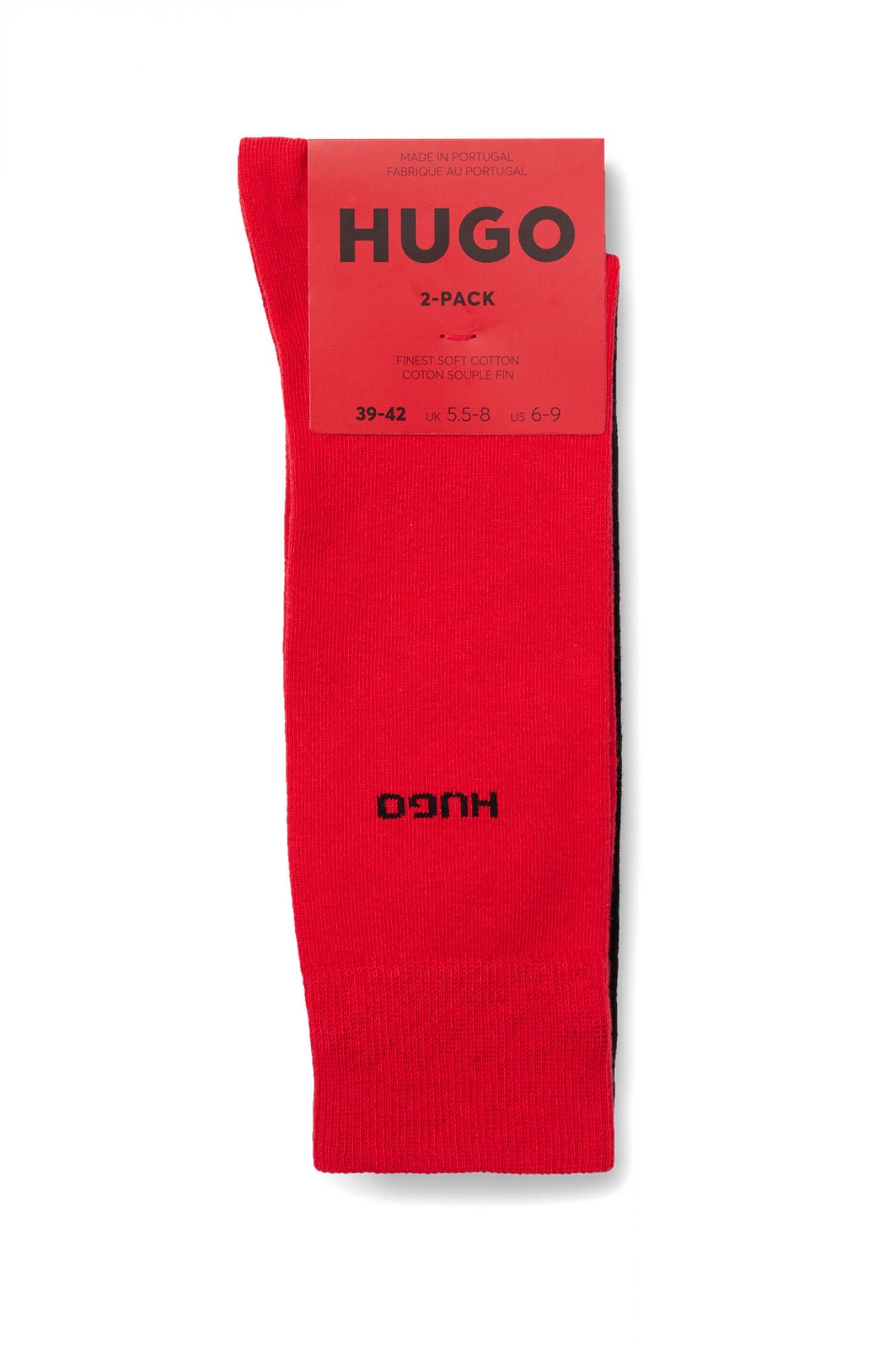 HUGO ΚΑΛΤΣΕΣ 2PACK 2P RS UNI CC ΚΟΚΚΙΝΟ-ΜΑΥΡΟ