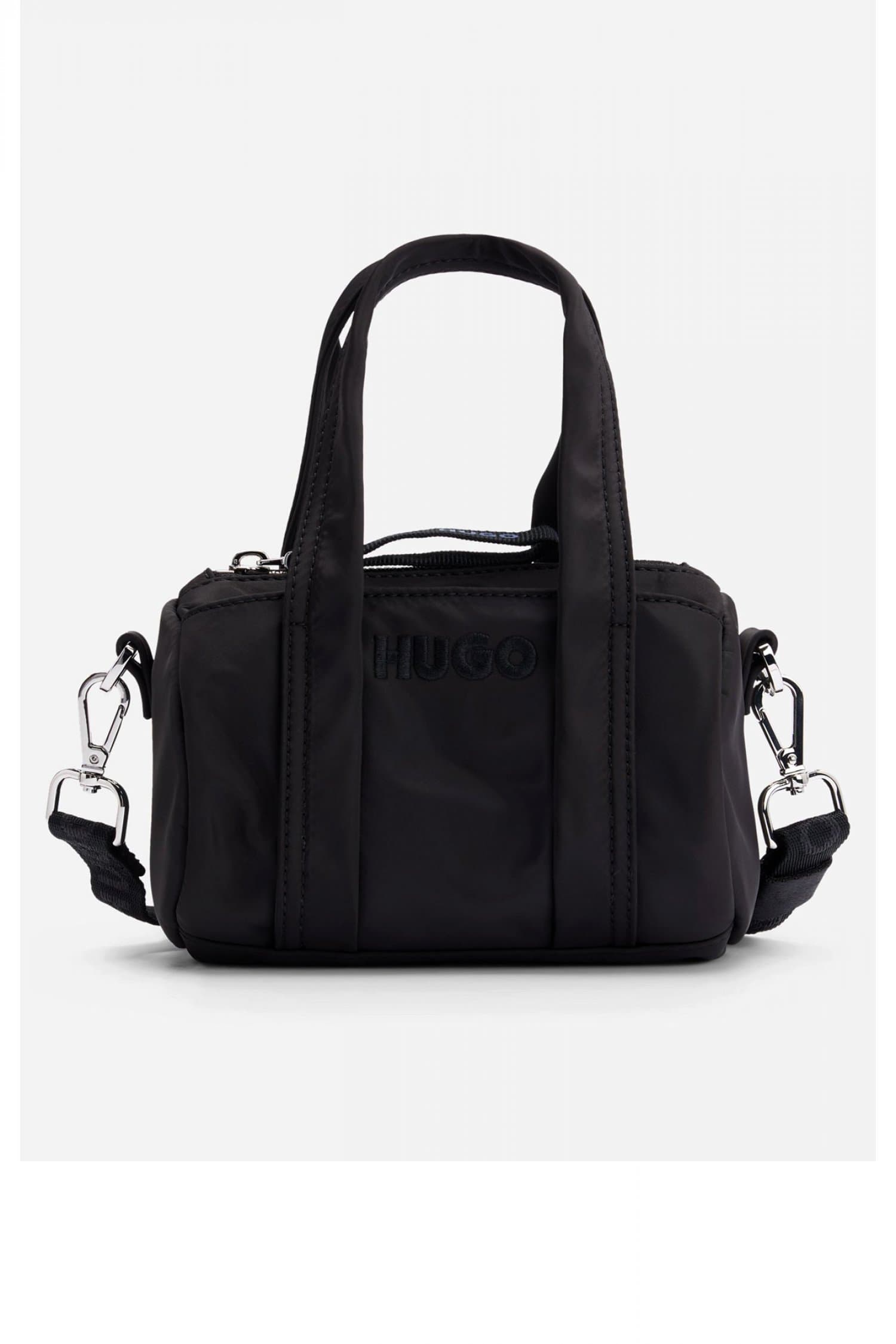 HUGO BLUE ΤΣΑΝΤΑΚI CROSSBODY ROSELYN DUFFLE ΜΑΥΡΟ