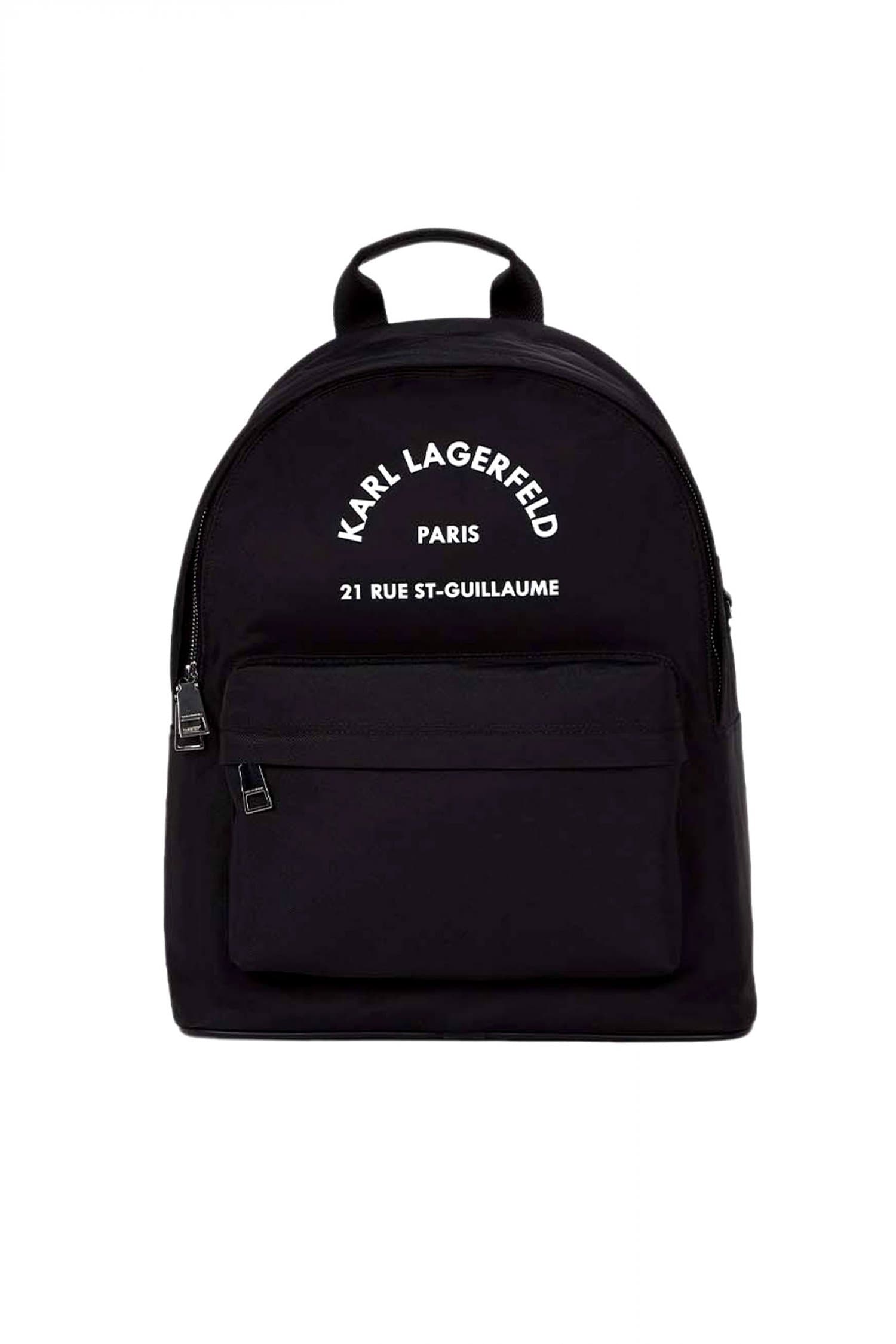 KARL LAGERFELD ΤΣΑΝΤΑ BACKPACK LOGO ΜΑΥΡΟ