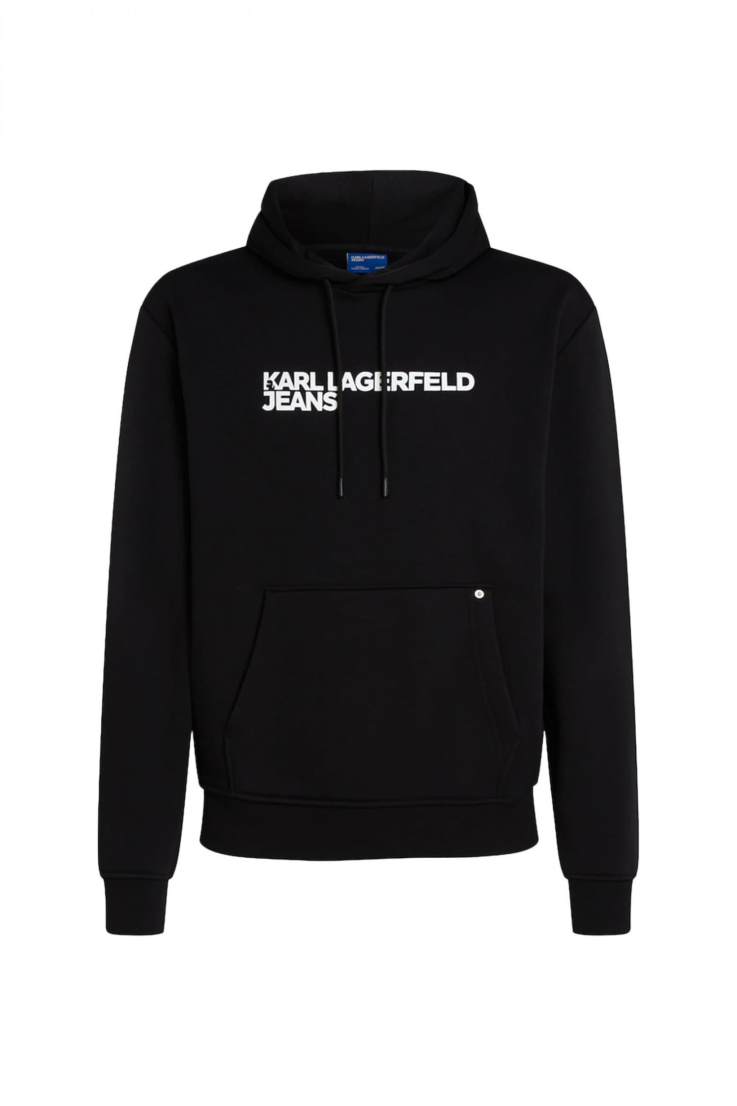 KARL LAGERFELD JEANS ΦΟΥΤΕΡ ΚΟΥΚΟΥΛΑ ΜΑΥΡΟ REG LOGO HOODIE