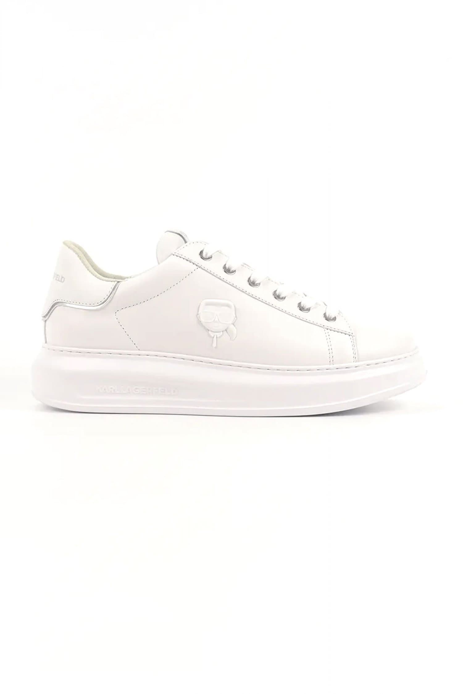 KARL LAGERFELD ΠΑΠΟΥΤΣΙΑ SNEAKERS KAPRI NFT RELIEF LO ΛΕΥΚΟ