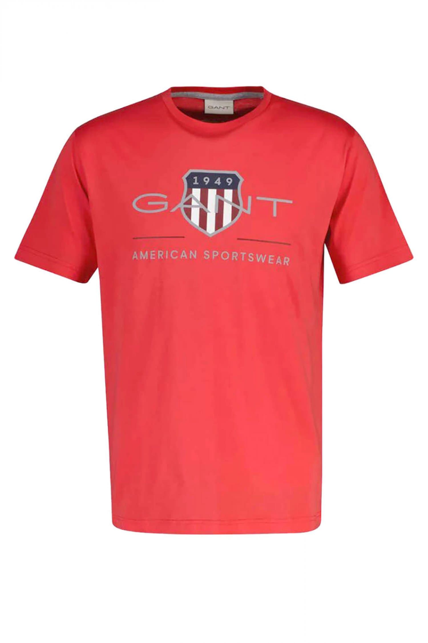 GANT T-SHIRT SHELD LOGO ΚΟΡΑΛΙ