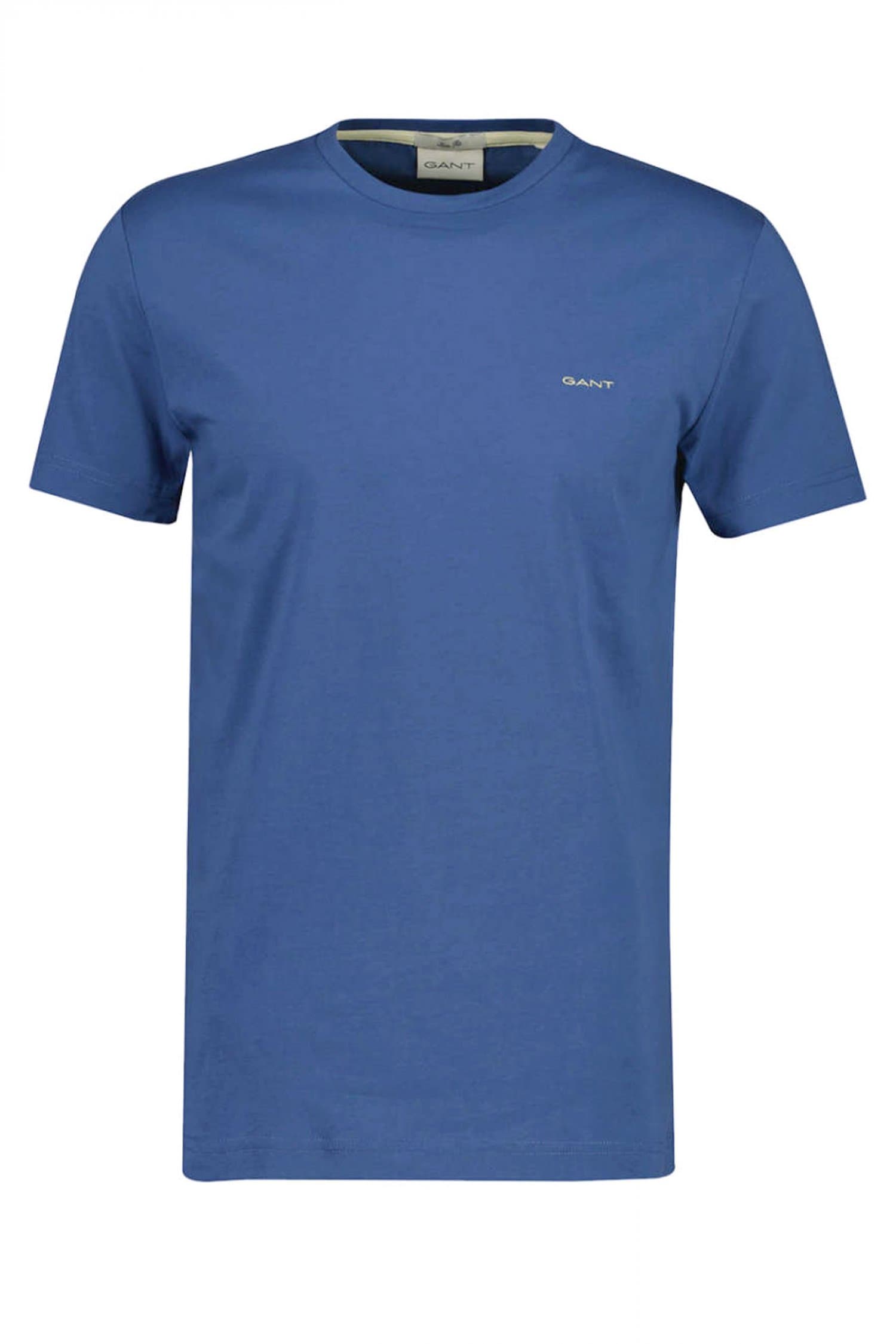 GANT T-SHIRT REGULAR FIT ΜΠΛΕ