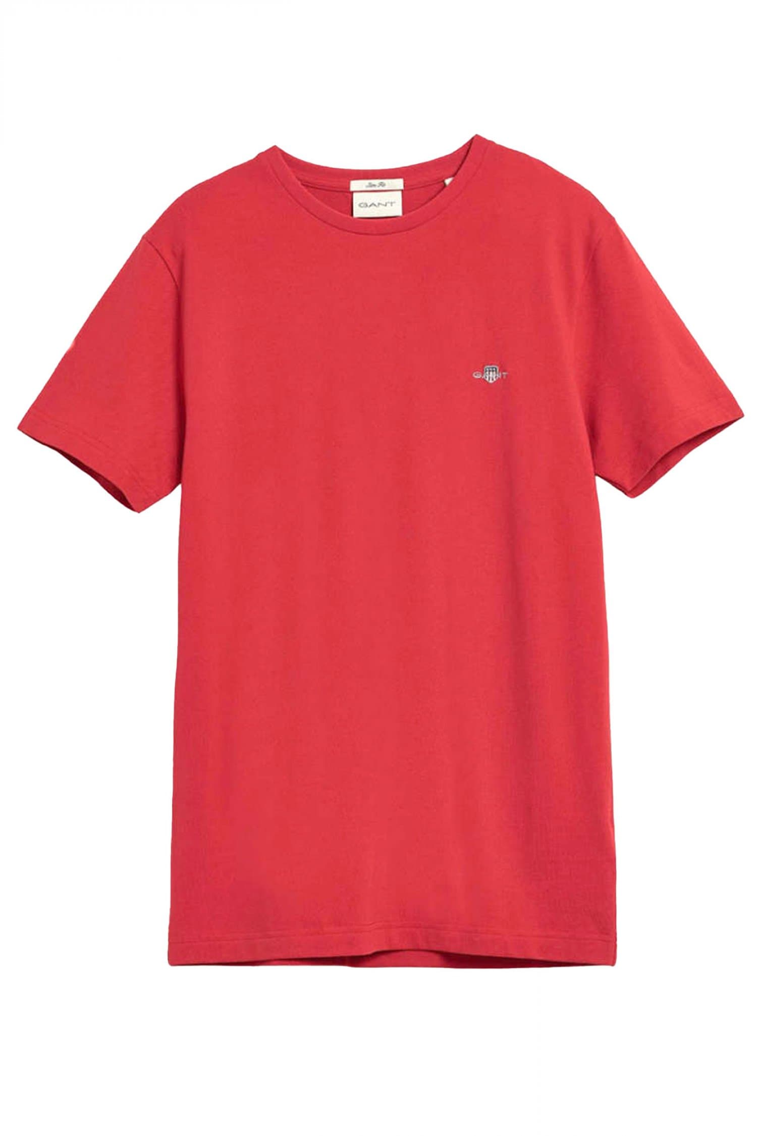 GANT T-SHIRT PIQUE ΚΟΚΚΙΝΟ