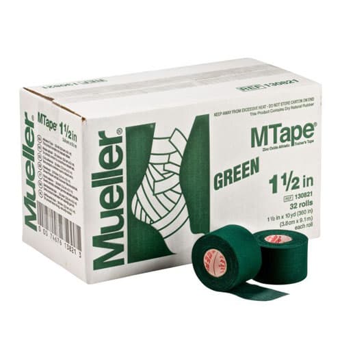 Mueller Color Tape (Αυτοκόλλητη Ανελαστική Χρωματιστή Ταινία Περίδεσης) 3,8cm x 9,14m Πράσινο