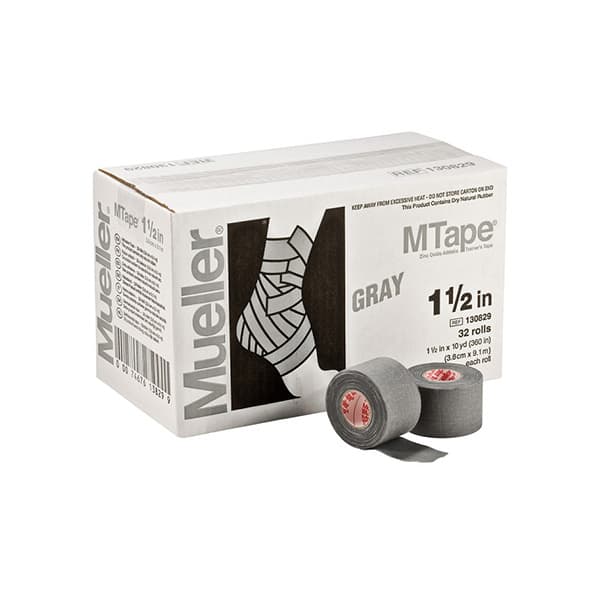 Mueller Color Tape (Αυτοκόλλητη Ανελαστική Χρωματιστή Ταινία Περίδεσης) 3,8cm x 9,14m Γκρι