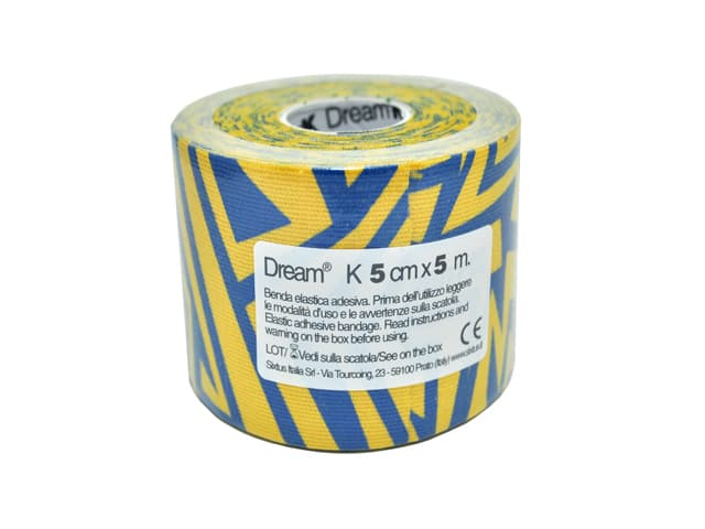 DREAM K Tribe - Blue/ Yellow - Ελαστικός Επίδεσμος Κινησιοθεραπείας 5cm X 5m