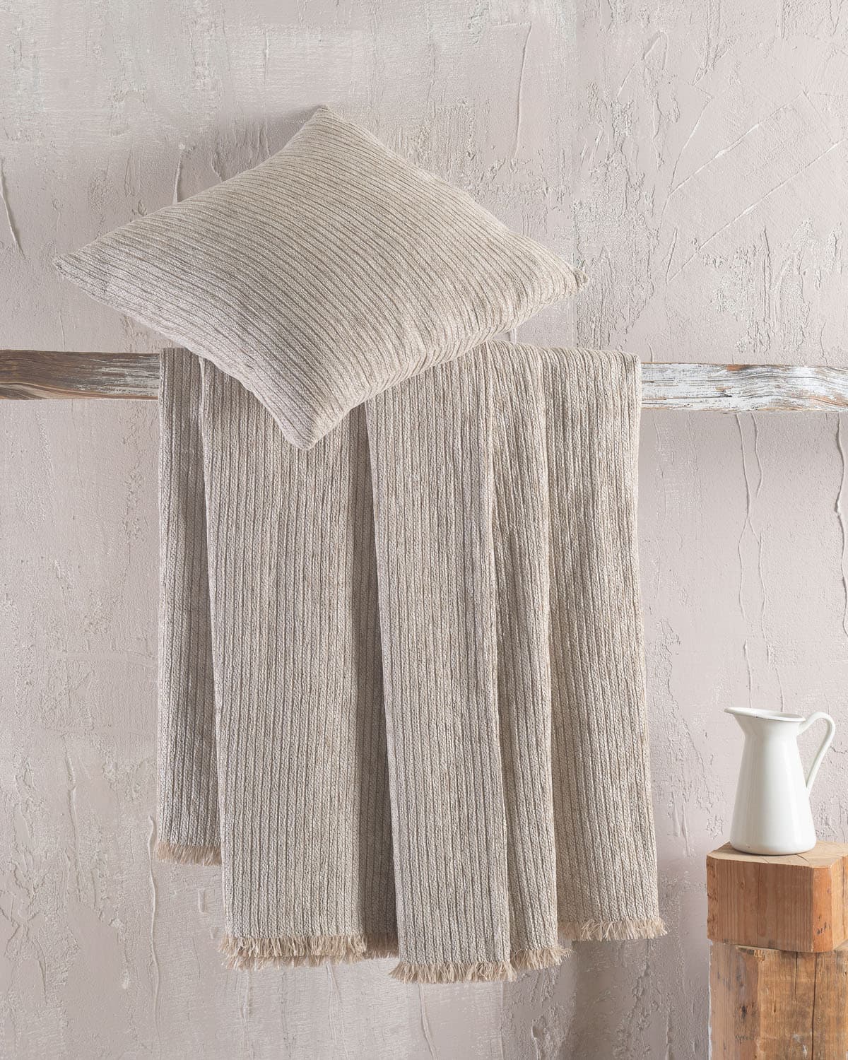 Ριχτάρι διθέσιου (180Χ240) Hansel L.Beige, Rythmos Home