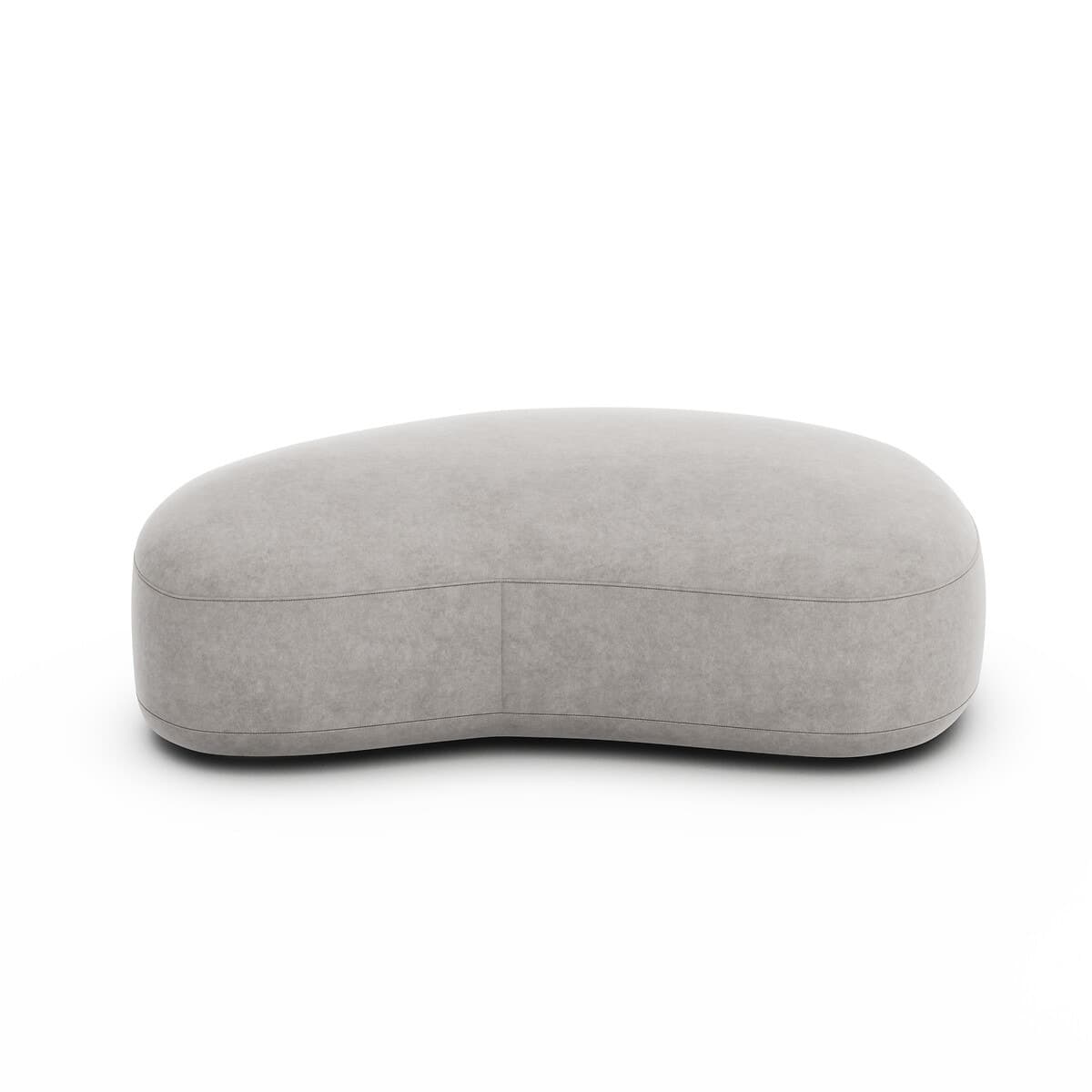 Υποπόδιο από βελούδο stonewashed Μ95xΠ137xΥ38cm