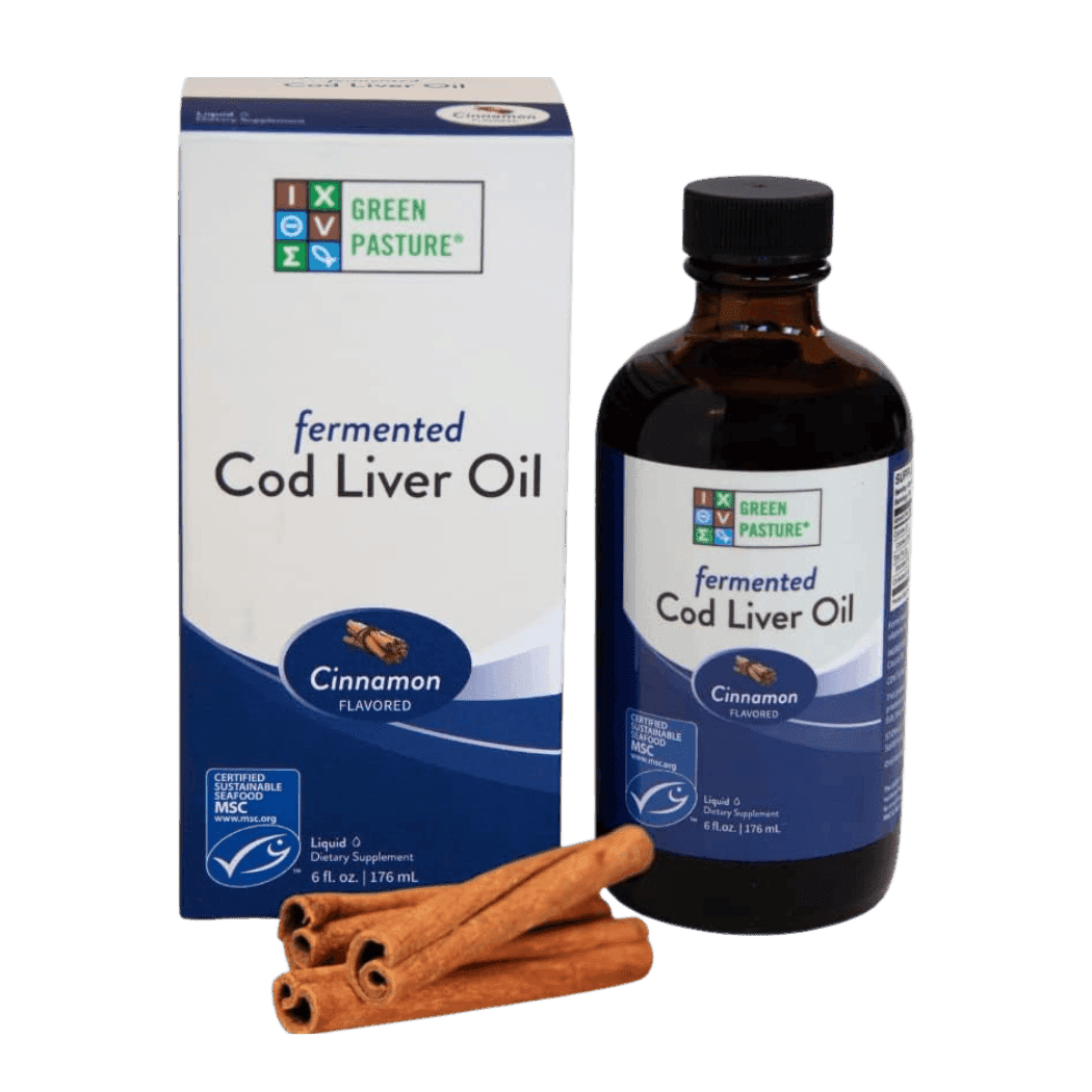 Green Pasture Fermented Cod Liver Oil Cinnamon (176 ml) - Μουρουνέλαιο