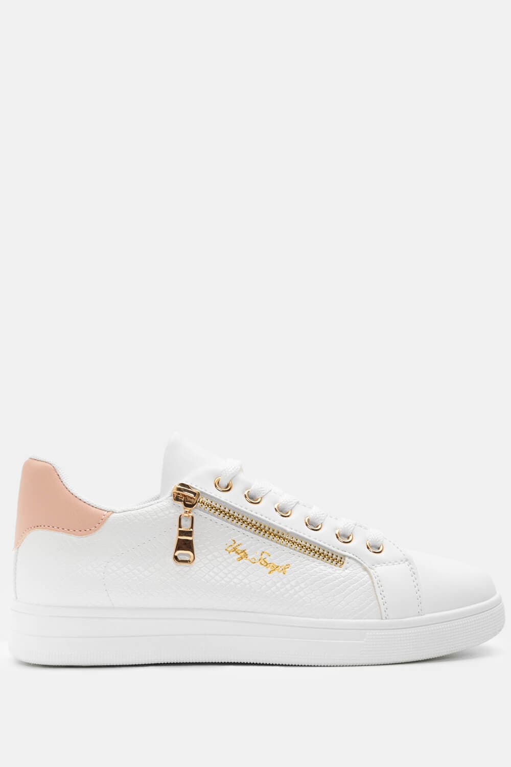 Sneakers με Διακοσμητικό Φερμουάρ - Ροζ