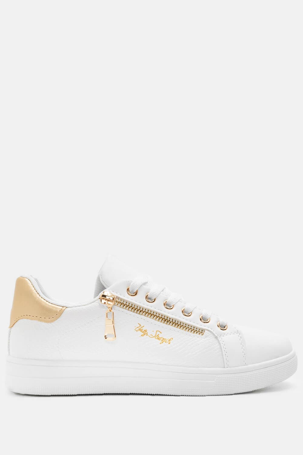Sneakers με Διακοσμητικό Φερμουάρ - Χρυσό