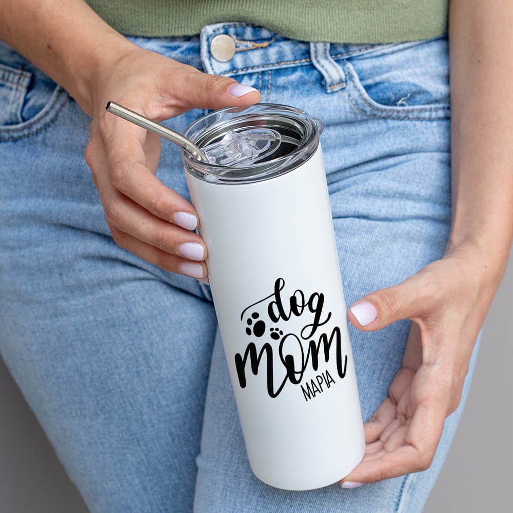 Dog Mom - Μπουκάλι Θερμός 500ml - Κίτρινο