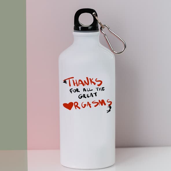 Great Orgasms - Ποδηλατικό Μπουκάλι 600 ml - Λευκό