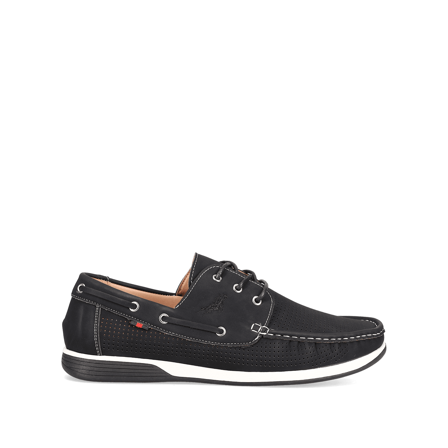 Μαύρο ανδρικό boat shoe