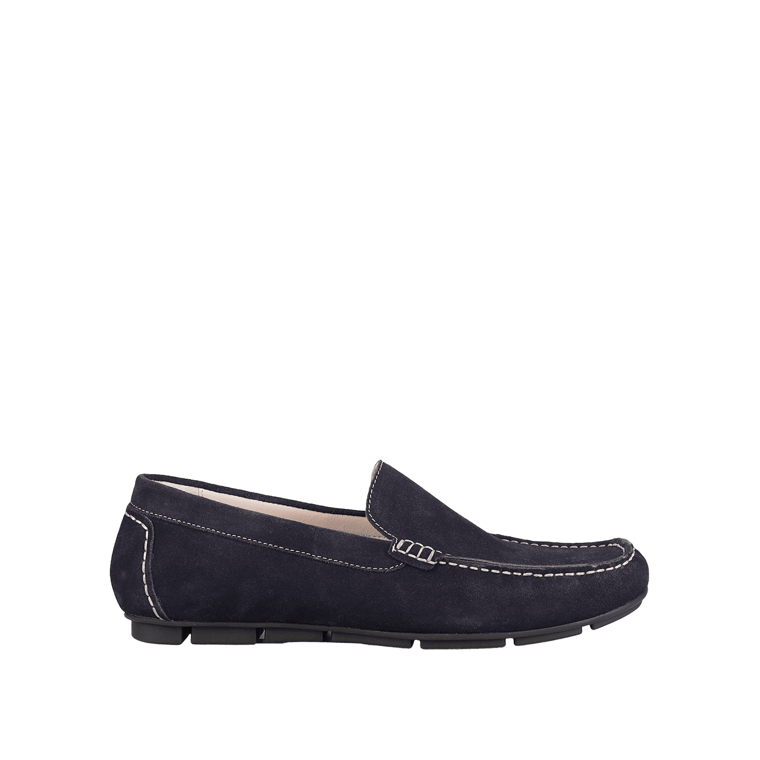 Mπλε δερμάτινο ανδρικό loafer