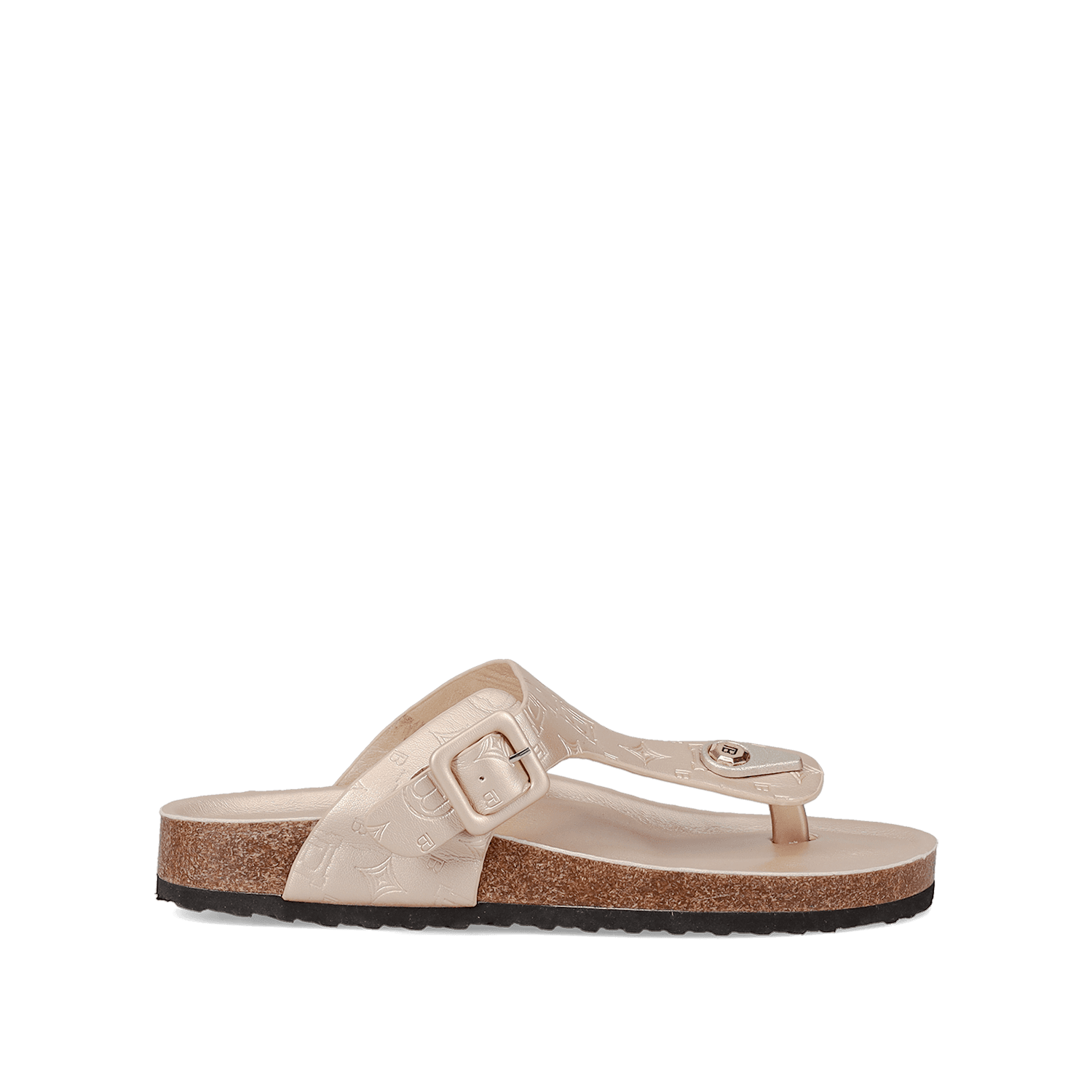 Μπεζ footbed σανδάλι