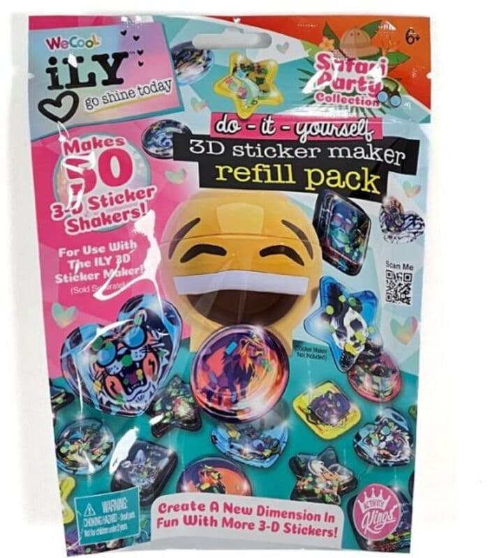 WT Ily Go Shine Today Refill Pack 3D Sticker Maker-2 Σχέδια (113093)
