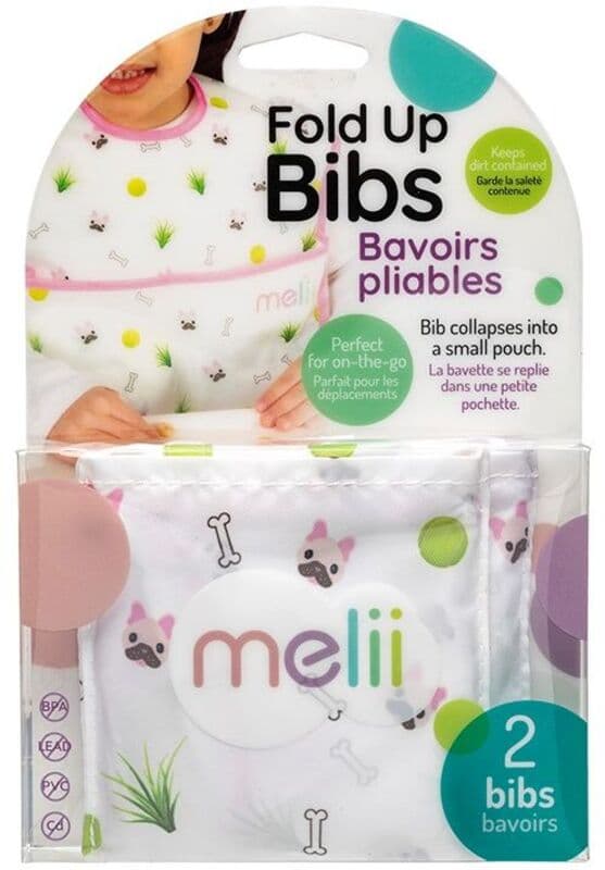 Melii Σαλιάρα 2Τμχ Bulldog (MEL13800)