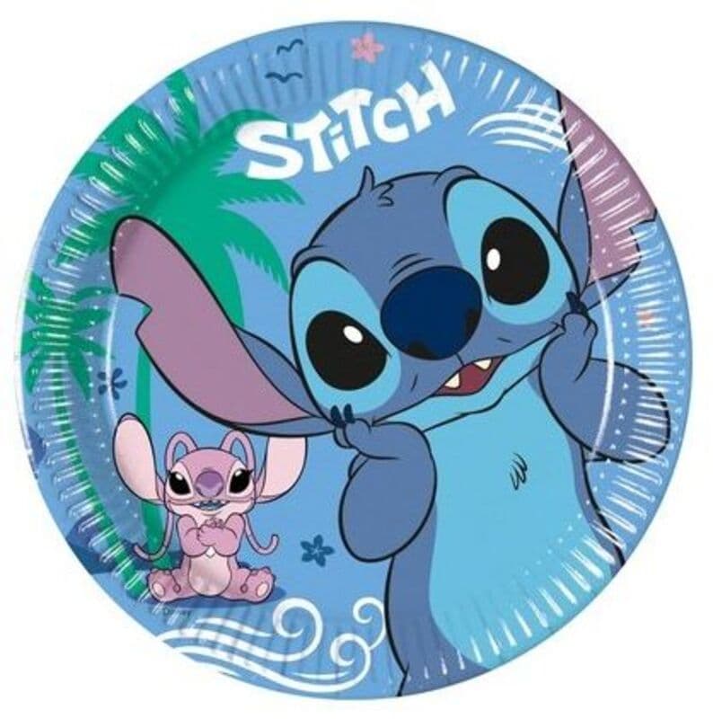 Πιάτα Μεσαία Stitch & Angel 20cm 8Τμχ (96938)