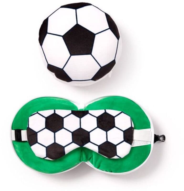 Puckator Relaxeazzz Μαξιλάρι Ταξιδιού & Μάσκα Ύπνου Μπάλα Ποδοσφαίρου (CUSH322)