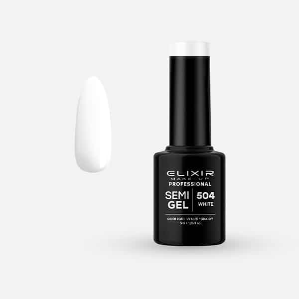 Elixir Semi Gel Ημιμόνιμο Βερνίκι 5ml 504 White