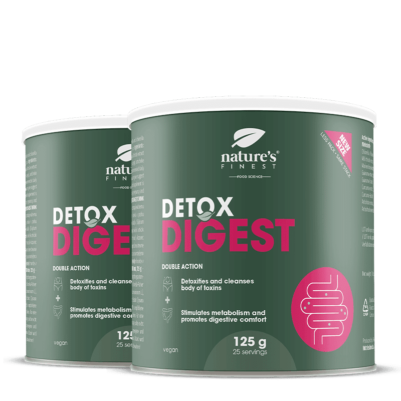 Nature's Finest Detox Digest | υποστήριξη πέψης + αποτοξίνωσης ήπατος | χλωρέλλα, γαϊδουράγκαθο,
